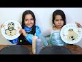 السا ضد انا ! تحدي الرسم بالبانكيك !!  !!! Elsa vs Anna real vs pancake Battle