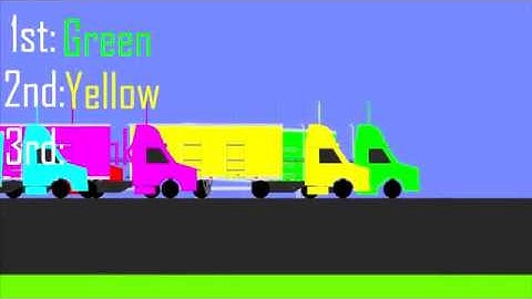 Algodoo Vehicle Racing - Tractor-Trailers