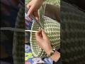 Process of making basket with straw and herb leaves