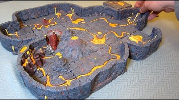 Dwarven Forge - Den of Evil Hellscape Set 1 + Set 2 in multiple layouts with GM ideas. 360 HD views