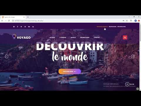 Plateforme de réservation en ligne pour une agence de voyage