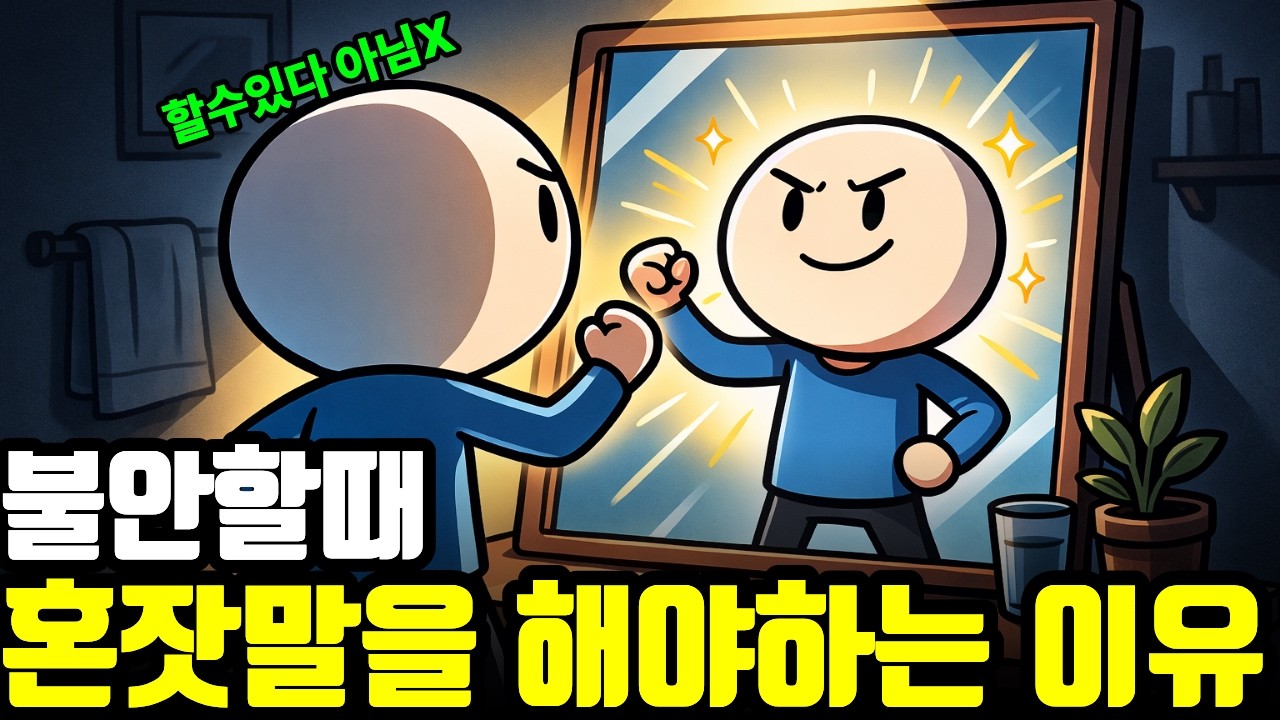 뇌를 망치는 혼잣말 vs 뇌를 살리는 혼잣말 : 뇌과학이 증명한 한 끗 차이