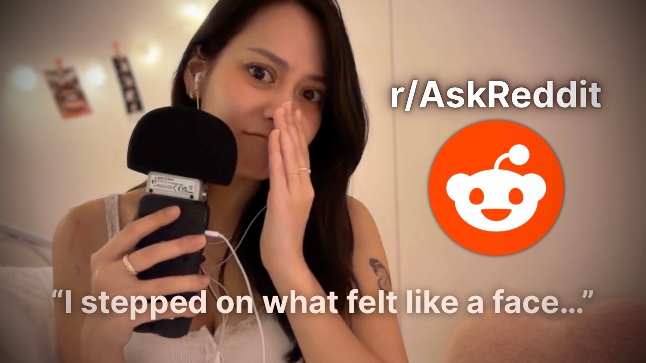 ASMR true scary stories from reddit 💀🩸 | clicky ear-to-ear whispering