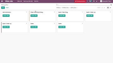 Hướng dẫn Odoo - Nhân sự