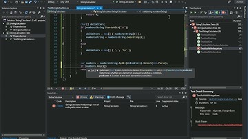 String Calculator Kata in C# (no mouse)