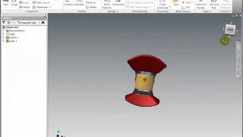 Autodesk Inventor 2011 - Using the ViewCube and its options