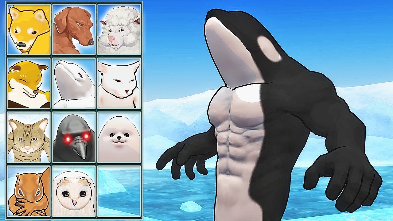 Fight of Animals: Muscle Beluga Skin 2 | Eftsei Gaming