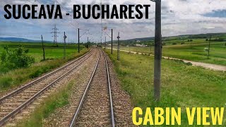 Train CABVIEW 🇷🇴 Suceava/Burdujeni-București/Bucharest M500/M300 (Romania), locomotive driver's view