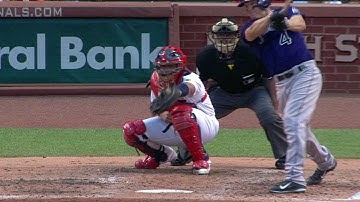 COL@STL: Hundley drives in LeMahieu on double in 4th