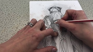 Oil pastel transfer monoprint