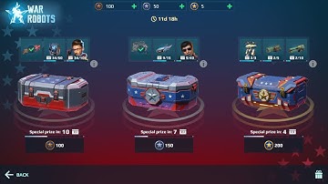 War robot - 100 coin opening