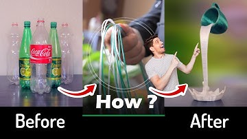 How to make floating cup with plastic bottles and free filament & make money from it