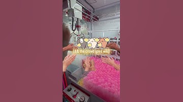 Winning the baby Rilakkuma Dinosaur #clawmachine #Round1 #arcade #Rilakkuma