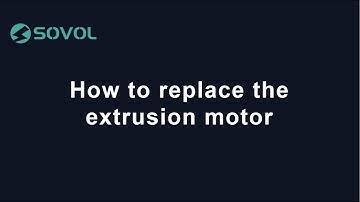 How to replace the extrusion motor | Sovol SV06