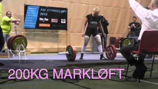 Marte Elverum - 200kg markløft RM2012