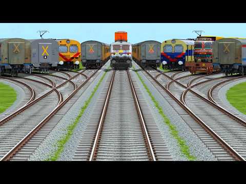😘Insane Railway Track Crossing! 9 Trains on Impossible Rail Maze