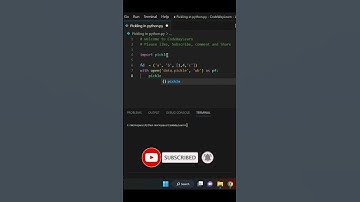 Pickling in Python #python #learning #pythonprogramming #pickling #shorts