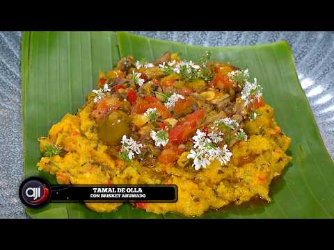 Tamal de Olla with Smoked Brisket by Chef David Barleta from EL FARO CASCO ANTIGUO | Ají