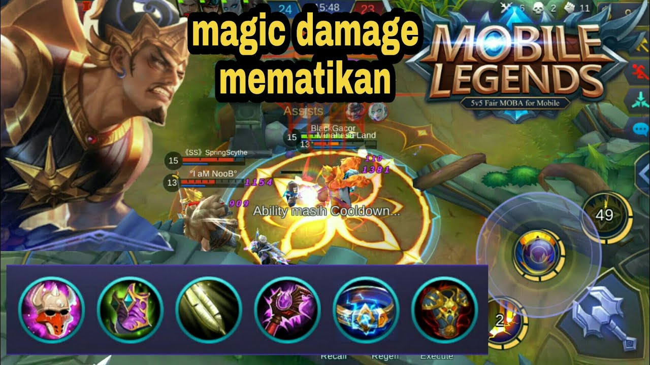 Gatotkaca Build Item Sakitnya Minta Ampun Mobile Legends YouTube