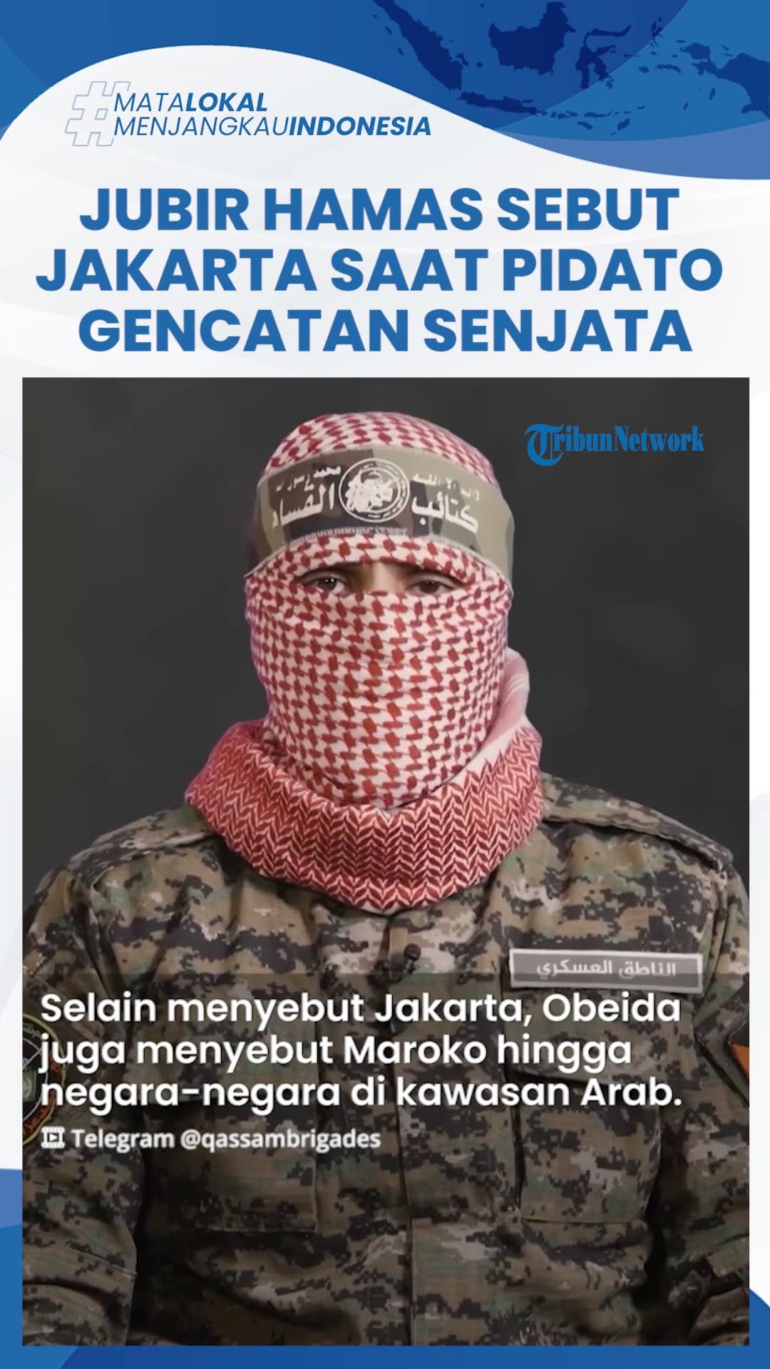 Tak Lupakan Indonesia, Jubir Hamas Sebut Jakarta dalam Pidatonya soal Gencatan Senjata Gaza