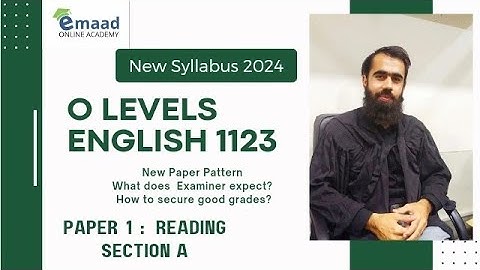 New Syllabus 2024 | O Levels English 1123 | Muhammad Qasim