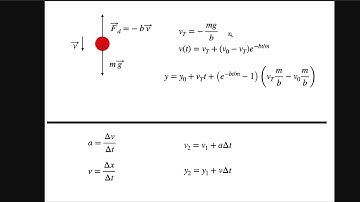 Numerical calculation of a falling ball with linear drag