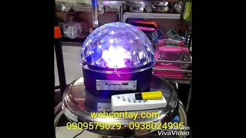 Đèn Xoay Vũ Trường 7 Màu Có Phát Nhạc USB