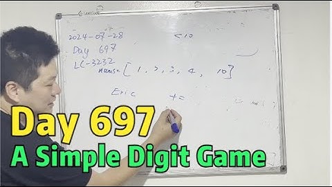 Day 697 - Teaching Kids Programming - A Simple Digit Game: Find if Digit Game Can Be Won