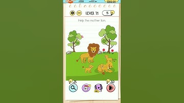 Brain Test Level 71 Help the mother Lion #shorts #youtube