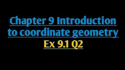 Math Class 9th Chapter# 9 Introduction to Coordinate Geometry Exercise# 9.1 Question#2 parts(i-vi)
