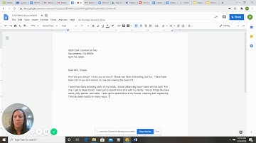 3 | ELA | How To Create a Google Doc for Friendly Letter