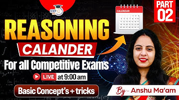 For All State PCS Exam : Reasoning Calendar for ALL Competitive BY Anshu Ma