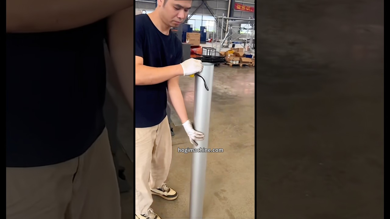 Hogi Small Diameter pipe duct CNC 4 Roller stainless steel Galvanized plate rolling bending machine