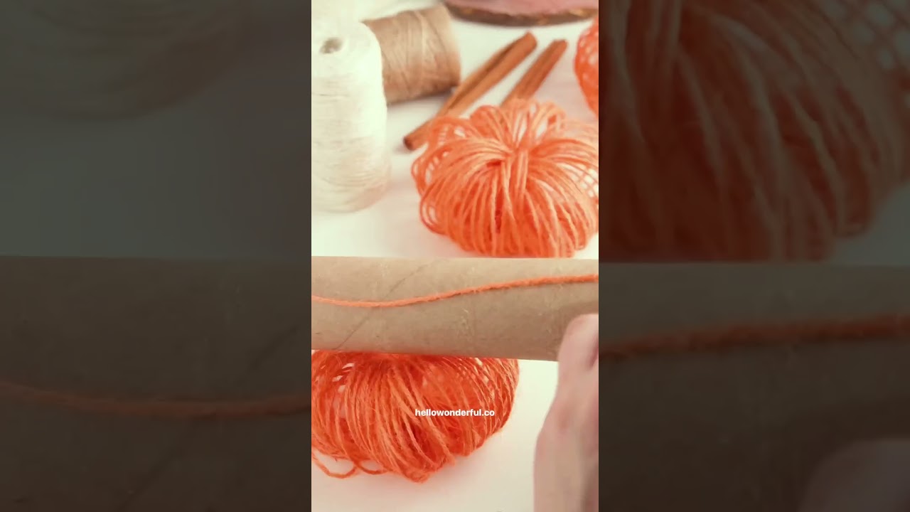 DIY Twine Pumpkins