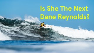 This Ladybird Surfs Similar To Dane Reynolds | Caity Simmers