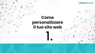 Come Personalizzare Il Tuo Sito Web Su Visurenetwork