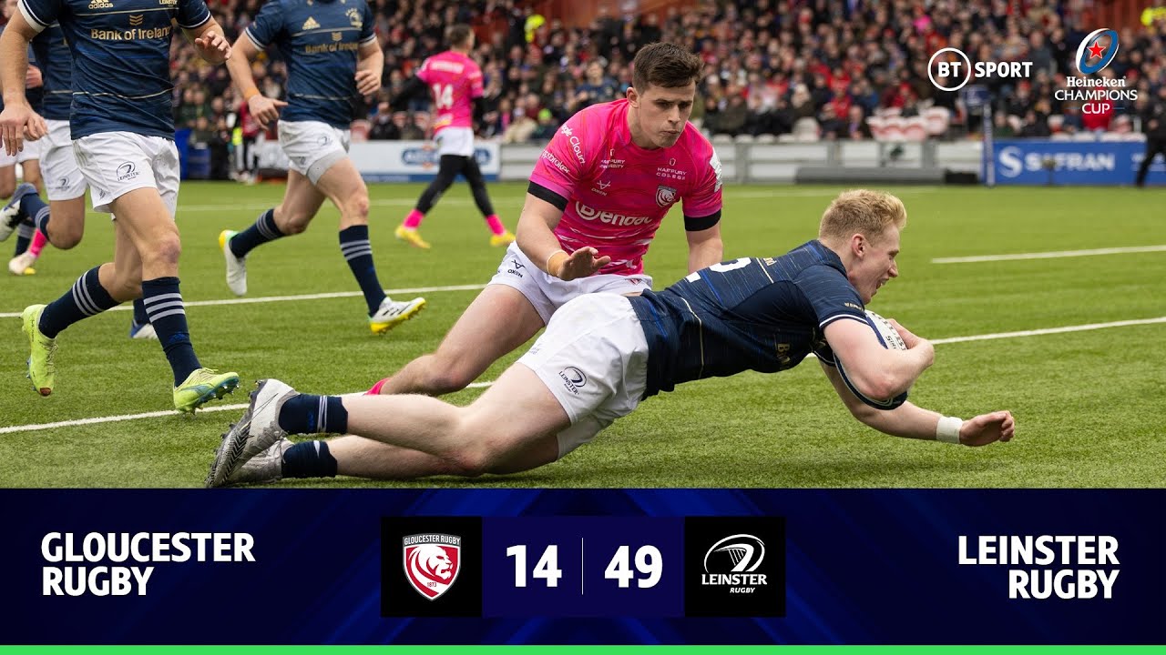 Gloucester v Leinster (14-49) Leinster produce a stunning performance Champions Cup Highlights