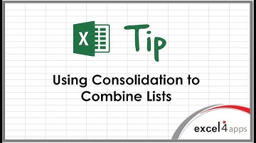 Excel Tip: Using Consolidation to Combine Lists
