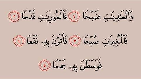 100 سورة العاديات    ماهر المعيقلي    القرآن هدى للمتقين