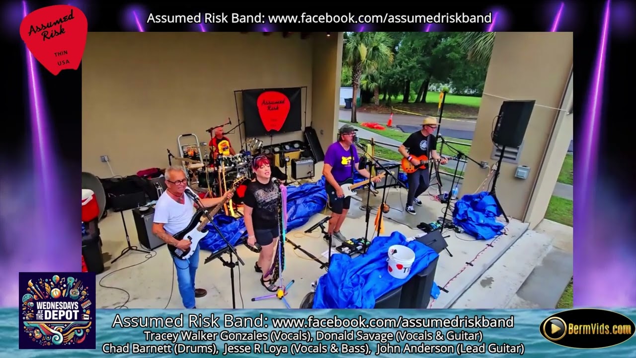 Assumed Risk Band Performing at Wednesdays at the Depot on BermVids July 23, 2025