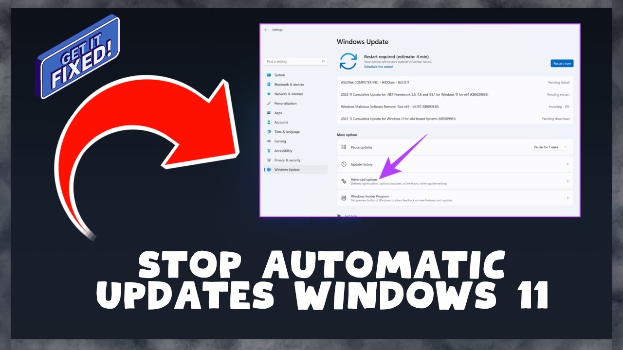 How to Stop Windows 11 Automatic Updates || Automatic Updates - YouTube