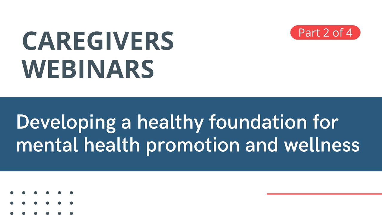 Developing a healthy foundation for mental health promotion and