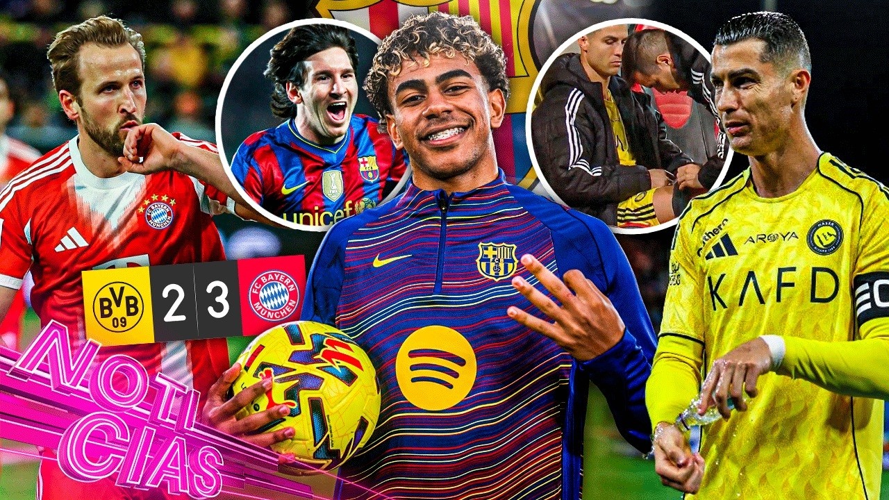 ¡Lamine 'supera' a los GOATS! | Doblete histórico de Kane | Cristiano falla penal y sale ¿lesionado?