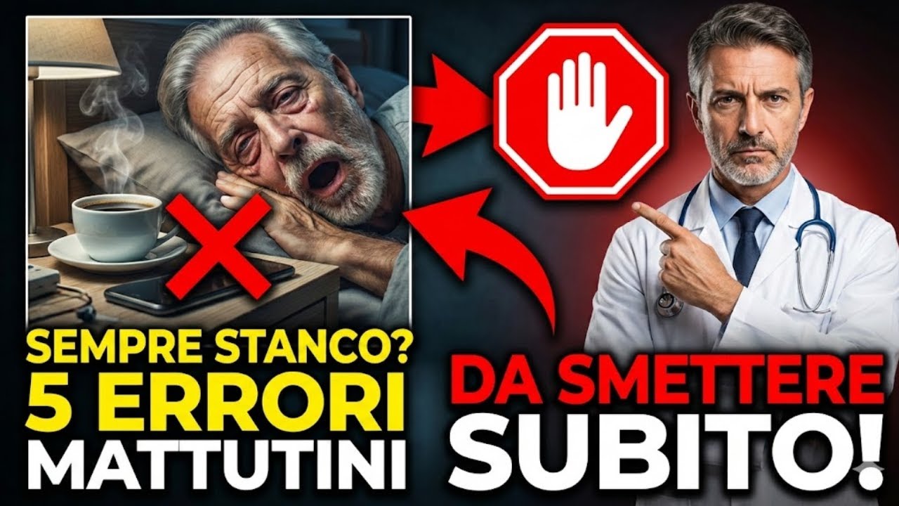 Sempre stanco? 5 errori mattutini da smettere subito