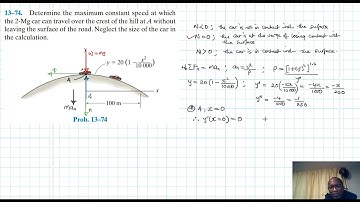 13–74 Kinetics of a Particle: Force and Acceleration (Chapter 13: Hibbeler Dynamics) Benam Academy
