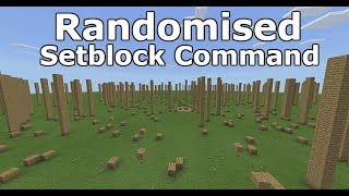 Randomised SetBlock | Minecraft Command Block Tutorials