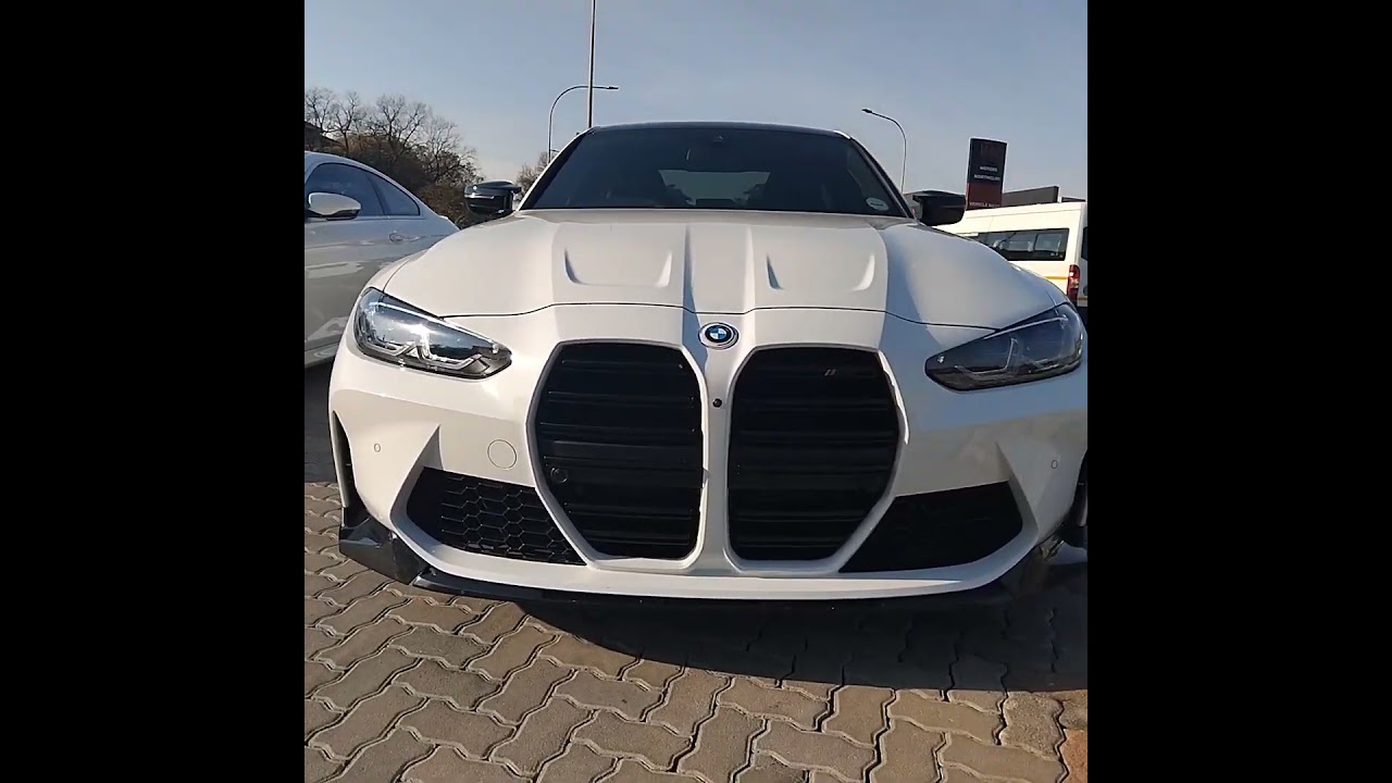 Frozen White BMW M3 Competition