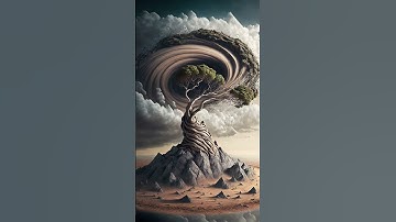 #chatgpt unique prompt for #midjourney #lonely tree on a cliff