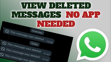 how to see any whatsapp  deleted messages without  downloading  external  applications | for free