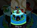 Thomas train cake | Jungle with train cake #youtubeshorts #birthdaycake #cakedecorating #shortvideo